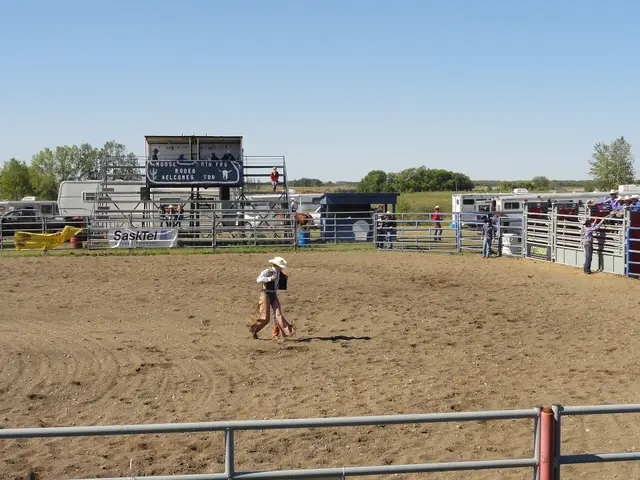 Rodeo arena at Moose Mountain Pro Rodeo